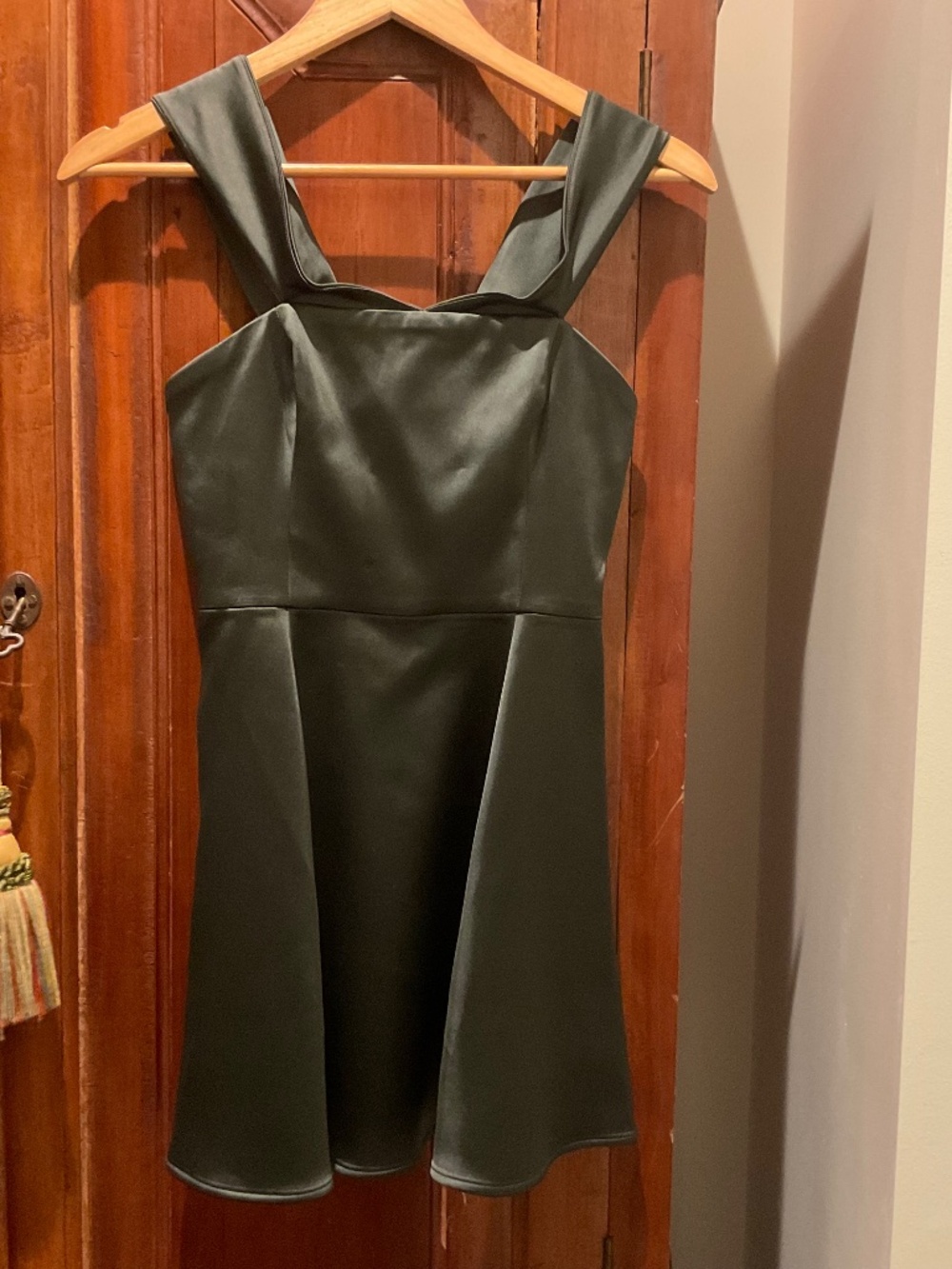 Aritzia Aphrodite Satin Dress , Color Coal Grey, Size 0